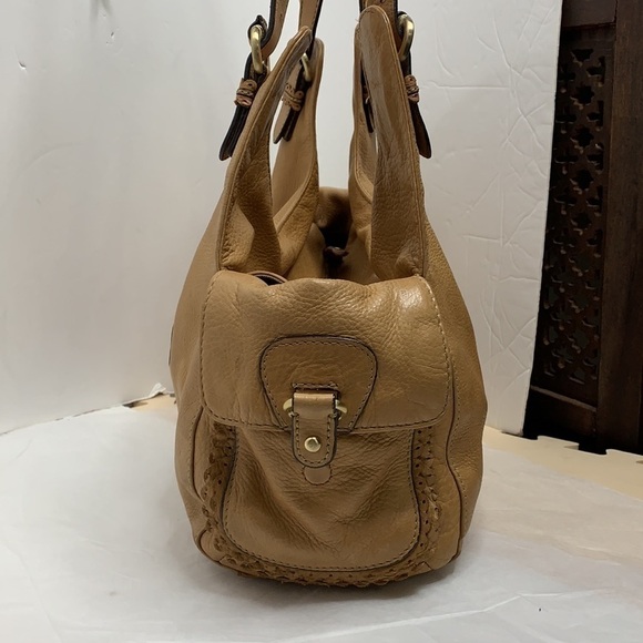 Ellen Tracy leather with pretty leather lace trim - Picture 4 of 12